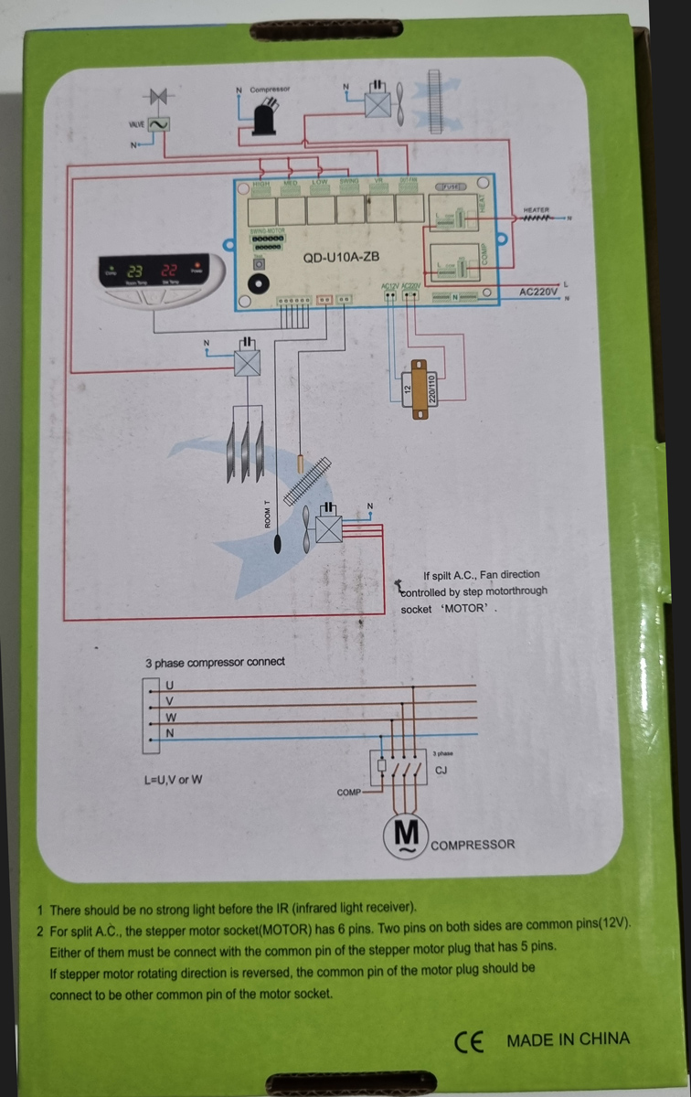 Kit de Sistema de Control remoto para A/A universal QD-U10A - Imagen 7